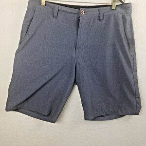 Volcom Gray Bermuda Casual Shorts Mens Size 36 flat front NWOT‎ wickdry fabric